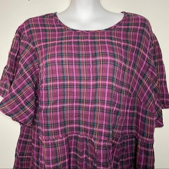 3. Terra & Sky Short Sleeve Pullover Relaxed Fit Top - Picture 6 of 7